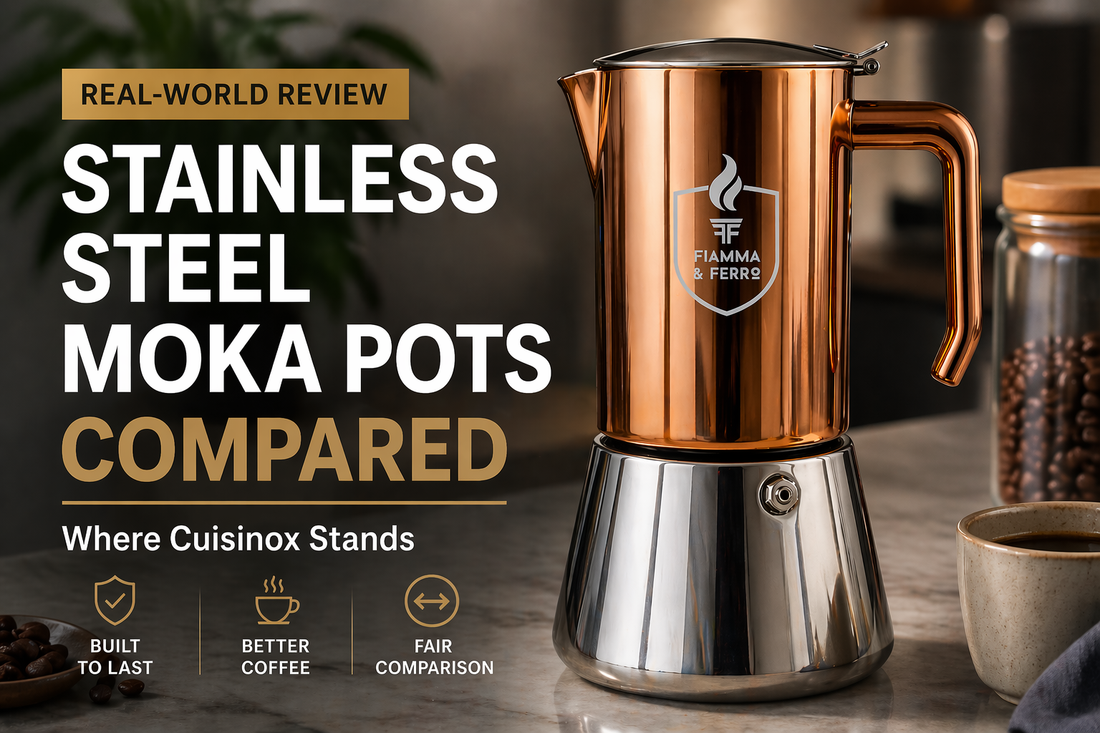 Cuisinox Moka Pot Review — How It Compares to Stainless Steel Alternatives
