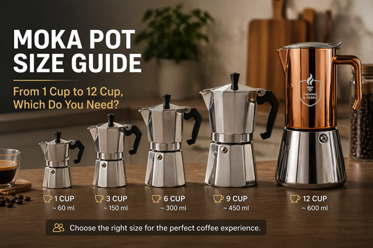 Moka Pot Size Guide — From 1 Cup to 12 Cup, Which Do You Need?