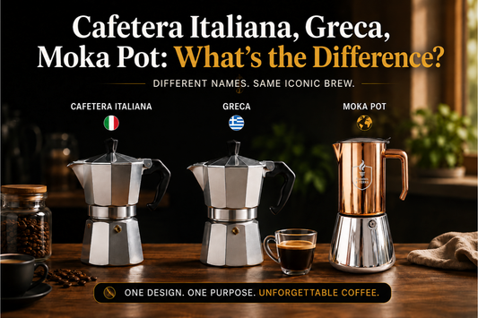 Cafetera Italiana, Greca, Moka Pot: What’s the Difference?