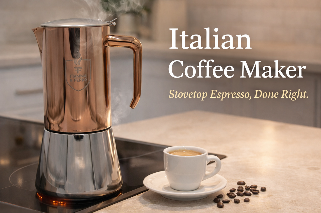 Italian Coffee Maker — Stovetop Espresso the Traditional Way