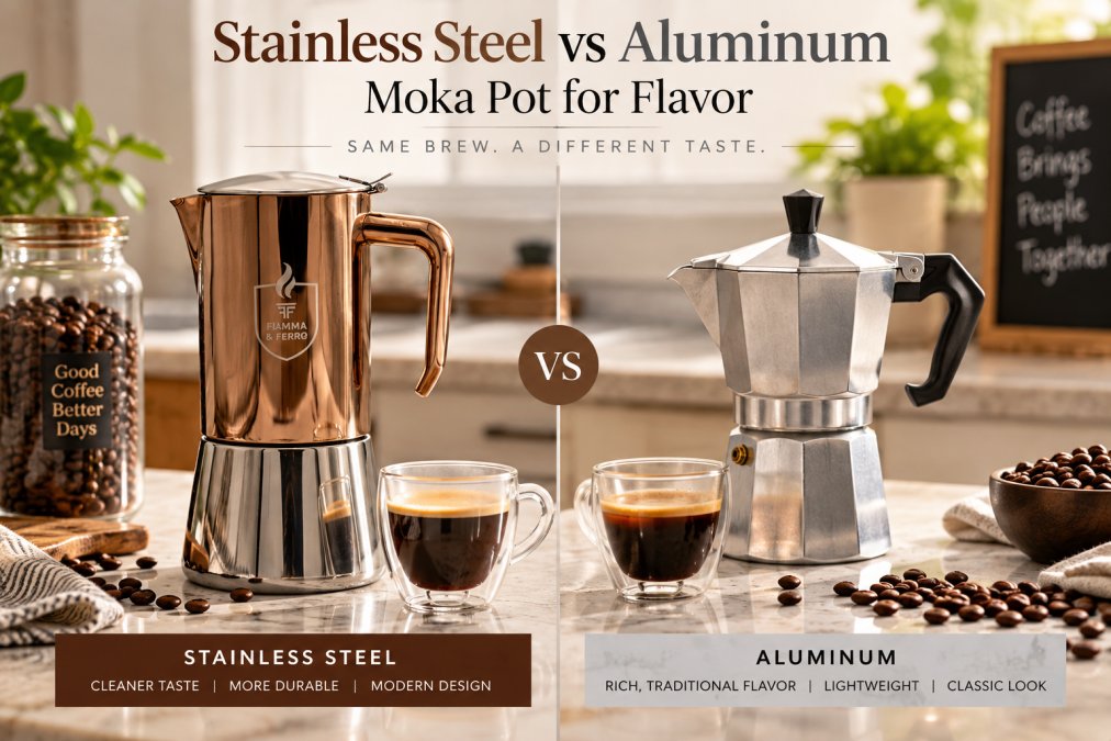 Stainless Steel vs Aluminum Moka Pot for Flavor