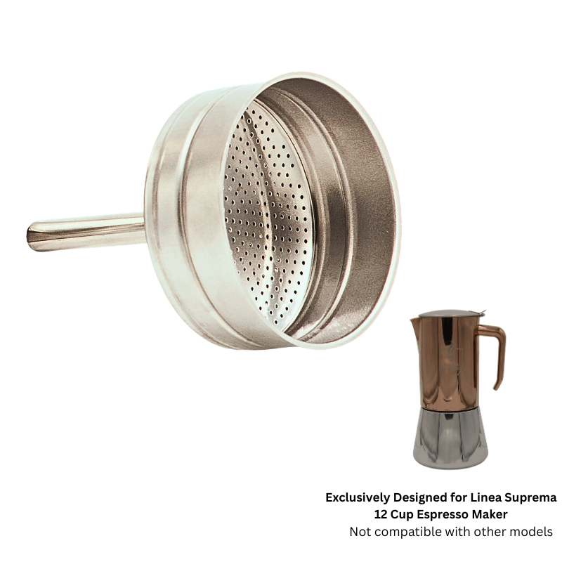 Stainless Steel Replacement Funnel for Linea Suprema 12 Cup Espresso Maker – Precision Fit, OEM Component
