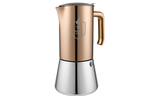 Fiamma & Ferro Stovetop Espresso Maker — 600 ml / 20 oz (12 Cup) | Induction, Electric and Gas Stove Compatitble